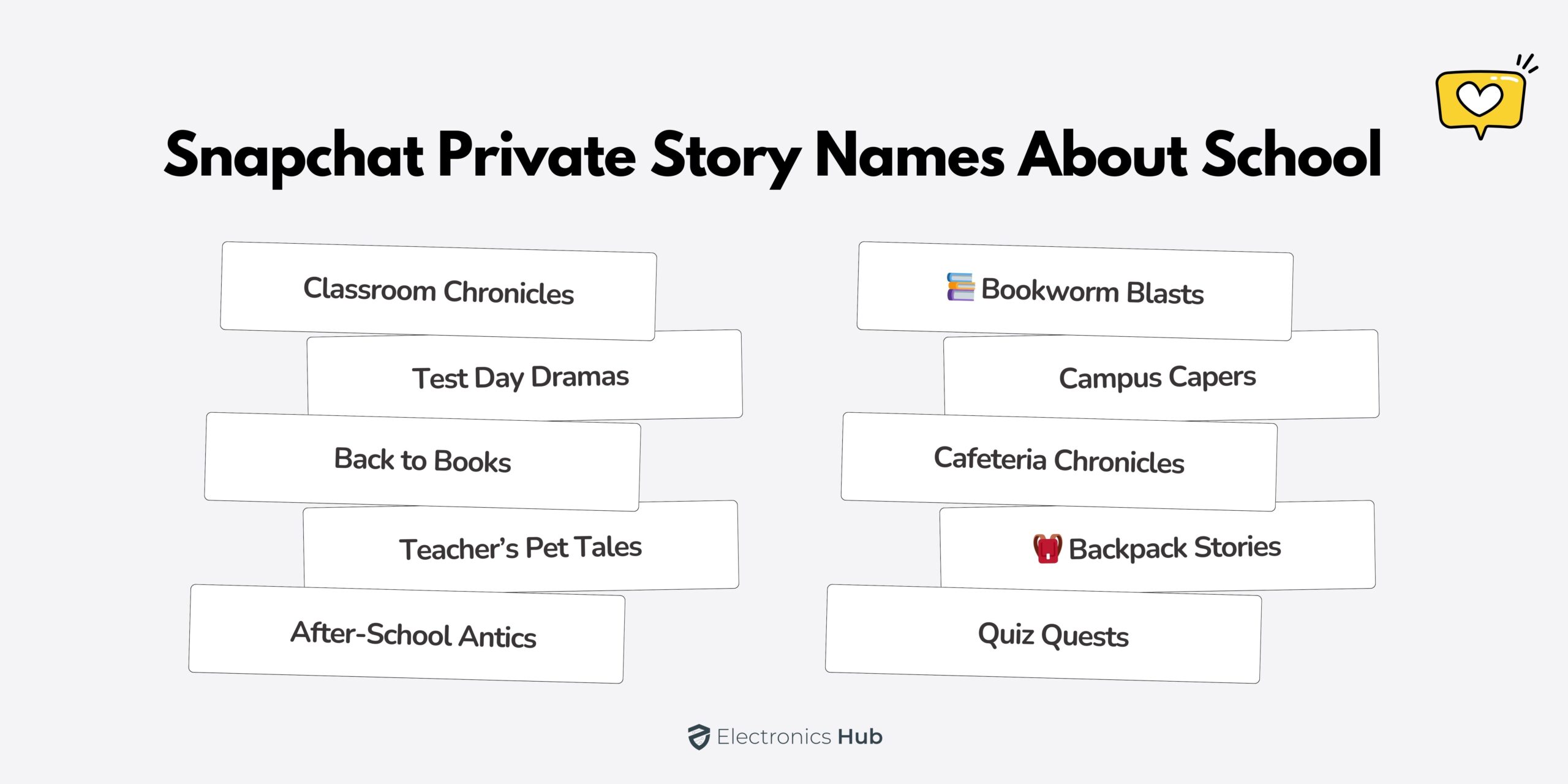 Snapchat Private Story Names  about School