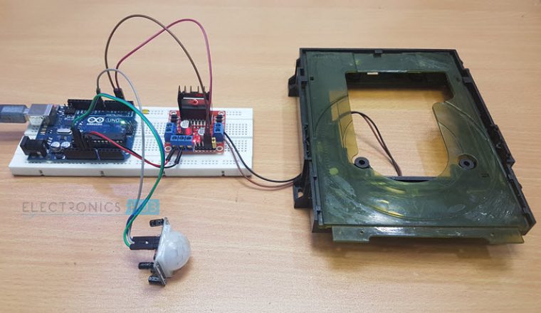 Automatic Door Opener using Arduino and PIR Sensor Image 1