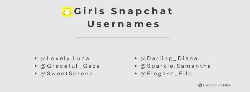 Girls Snapchat Usernames