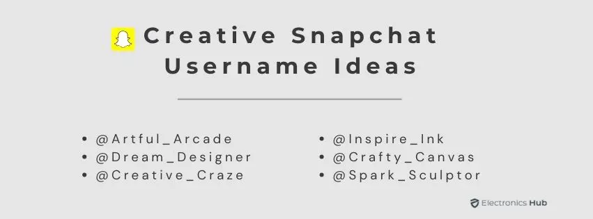 Creative Snapchat Usernames