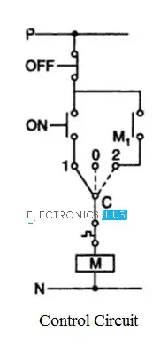 Manual Star Delta Control Circuit