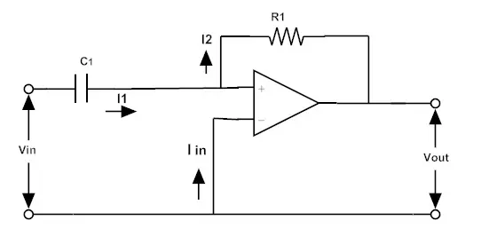 Fig: Active high pass filter circuit1