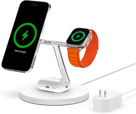 3-in-1 Wireless Charging Station - Belkin MagSafe Charger