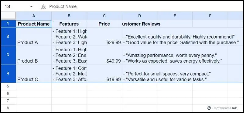 Click OK to change-adjust row height in google sheets