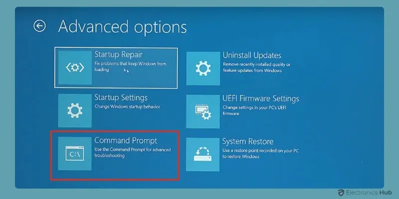 Command Prompt - stuck getting windows ready