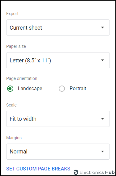 configurations- google sheets pdf