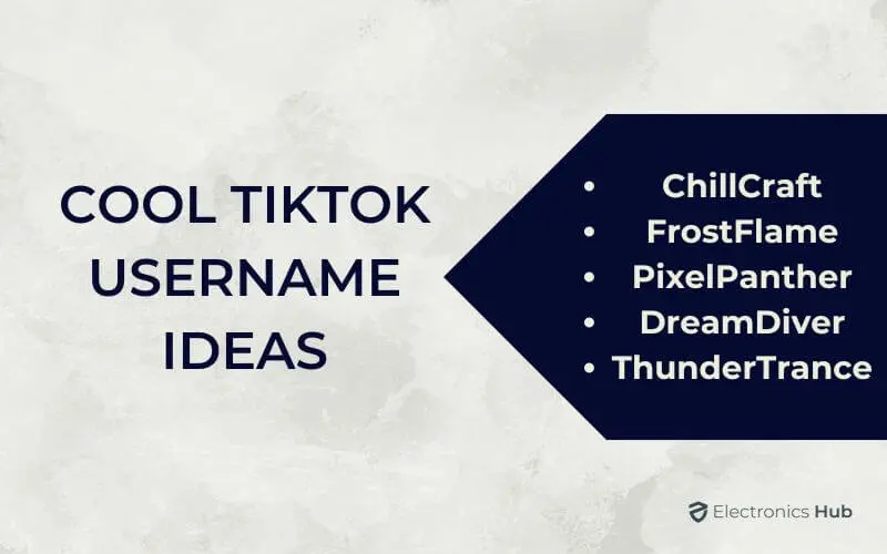 Cool TikTok Username Ideas