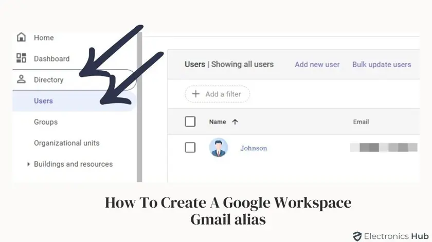 directory - create gmail alias