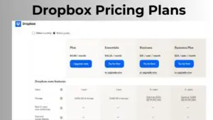 Dropbox Pricing Plans & Storage Limit