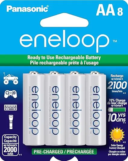 Eneloop Panasonic Ni-MH Rechargeable Batteries