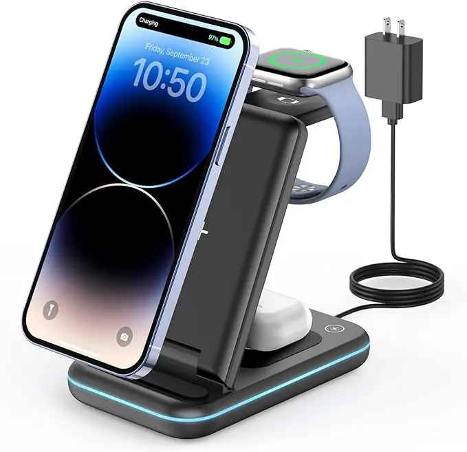 3-in-1 Wireless Charging Station - GEEKERA 