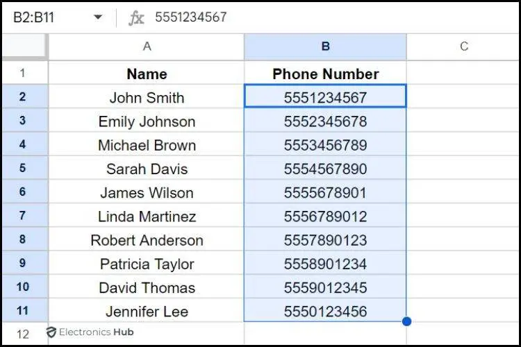 Highlight the Cells-formating google sheets