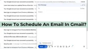 How To Schedule An Email In Gmail