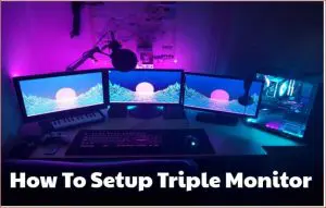 how to setup triple monitor