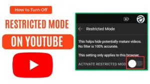 How To Turn Off Restricted Mode On YouTube