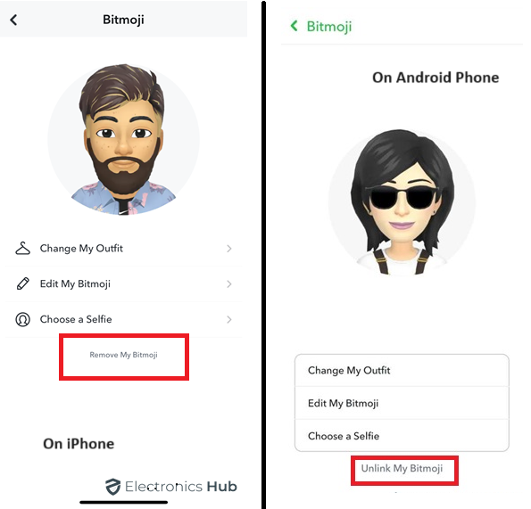 Phone Remove - Bitmoji Avatar