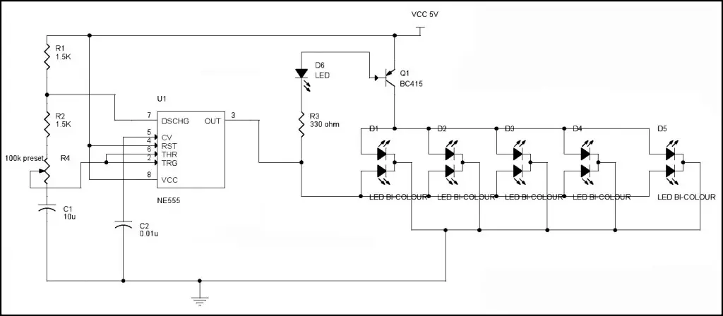 LED Flasher Circuit Diagram