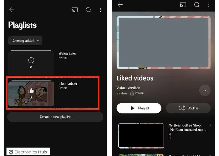 liked Videos folder-search liked videos youtube