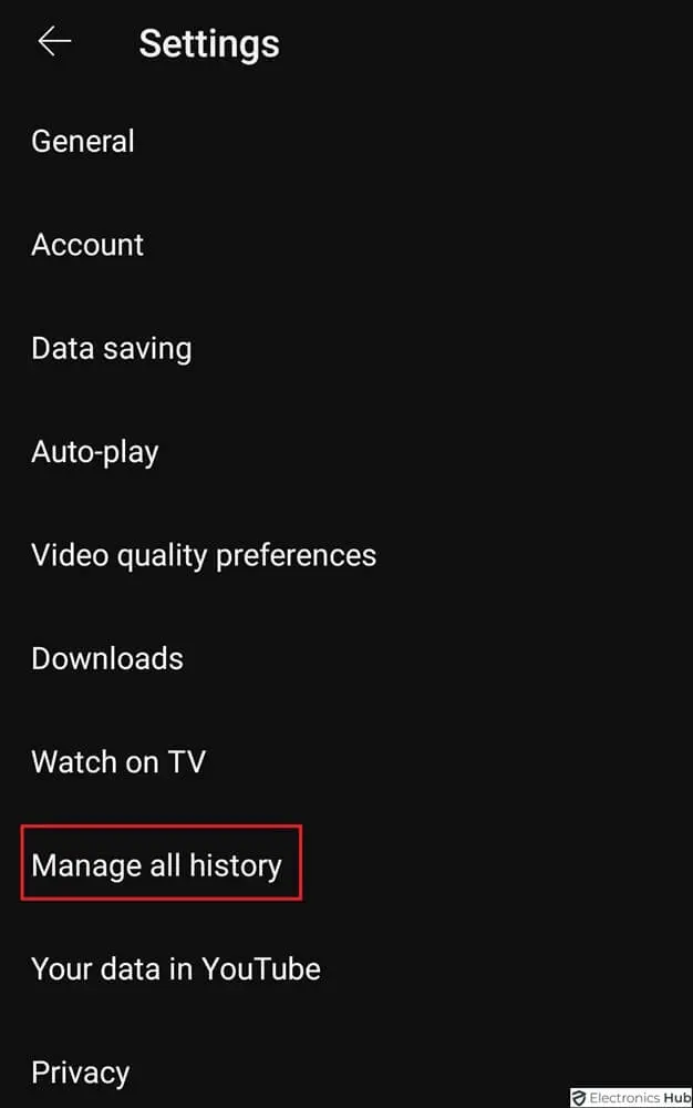 Manage All History-see and edit comments youtube