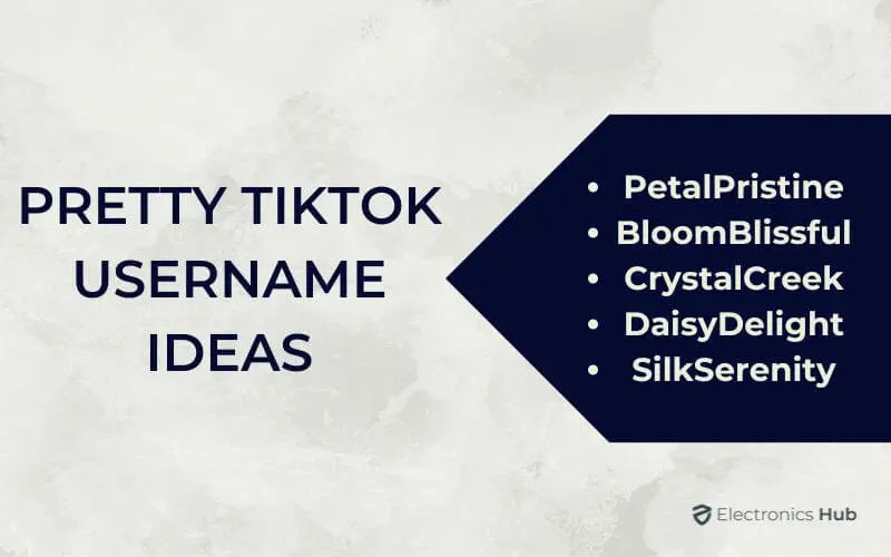 Pretty TikTok Username Ideas