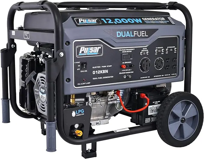 Pulsar G12KBN Heavy Duty Dual Fuel Portable Generator