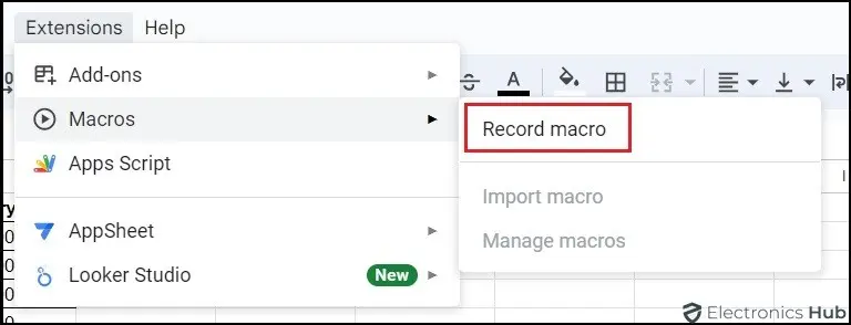 Record macro-Autosort GoogleSheets