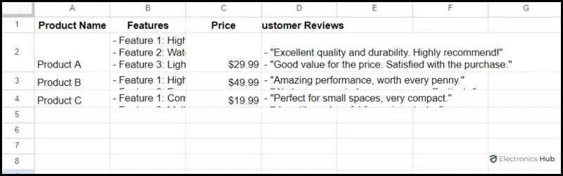 Release the mouse-resize rows in google sheets