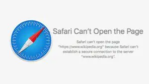 Safari Can't Find The Server