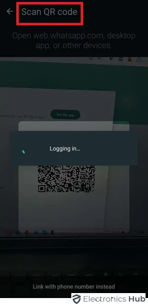 Scan QR Code on WhatsApp Web to Open WhatsApp 