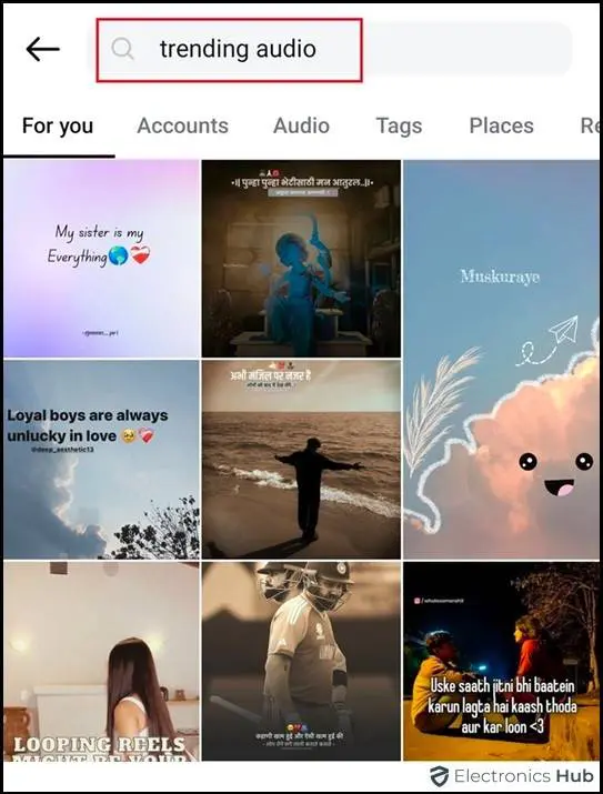 Search trending audio-Search For The Arrow Symbol On Instagram