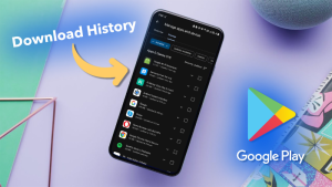 See Download History on Google Play Store