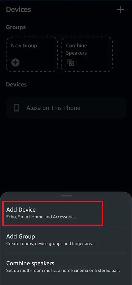 Select Add Device