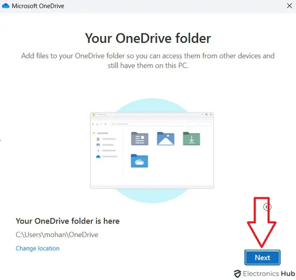 set up one drive -onedrive windows explorer
