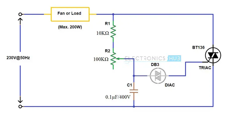 Simple Fan Regulator Circuit Diagram