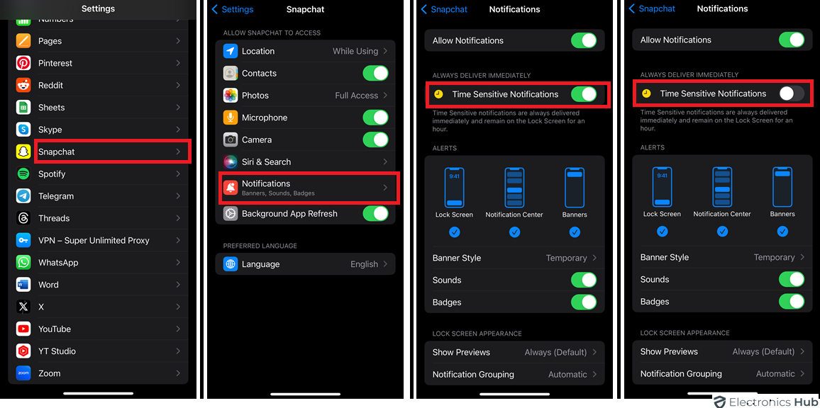 Simple Method to Turn off Time Sensitive