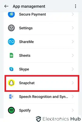 Tap Snapchat to disable Time Sensitive