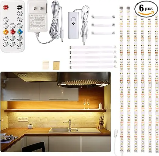 WOBANE Under Cabinet LED Lighting Kit