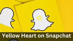 Yellow Heart on Snapchat